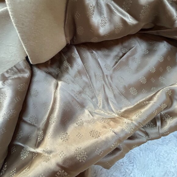 Vintage Martin's Womens Large Blazer Coat Jacket Pure Cashmere 3/4 Sleeve Beige - Picture 8 of 9